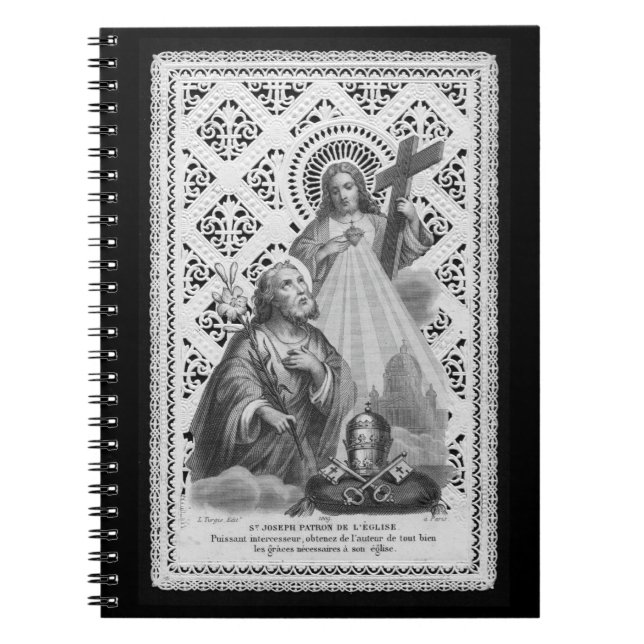 St. Joseph, Papalsymbole und der SHJ (LT 02) Notizblock (Vorderseite)