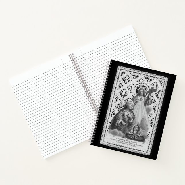 St. Joseph, Papalsymbole und der SHJ (LT 02) Notizbuch (Innenseite)