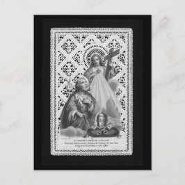 St. Joseph, Papalsymbole und der SHJ (LT 02) Postkarte
