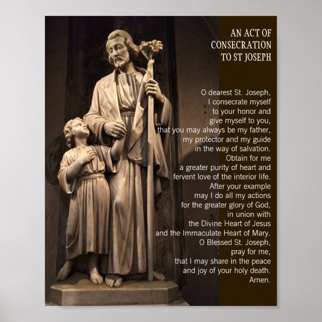 St Joseph Prayer Poster (Vorne)