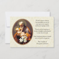 St. Joseph Religious Vielen Dank Beileid