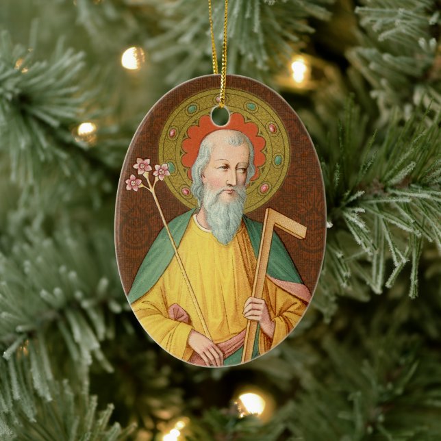 St. Joseph (SAU 35) Oval Keramikornament (Baum)
