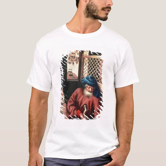 St Joseph schilderte als mittelalterlicher T-Shirt (Vorderseite)