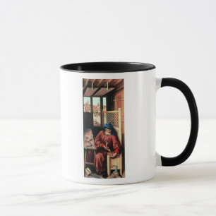 St Joseph schilderte als mittelalterlicher Tasse