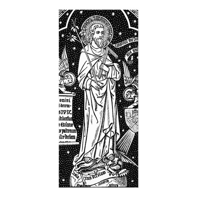 St. Joseph, Schirmherr der Kirche (Detail; DT 01) Werbekarte (Vorne)