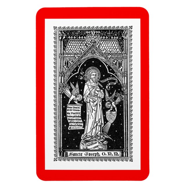 St. Joseph, Schirmherr der Kirche (DT 01) Magnet (Vertikal)