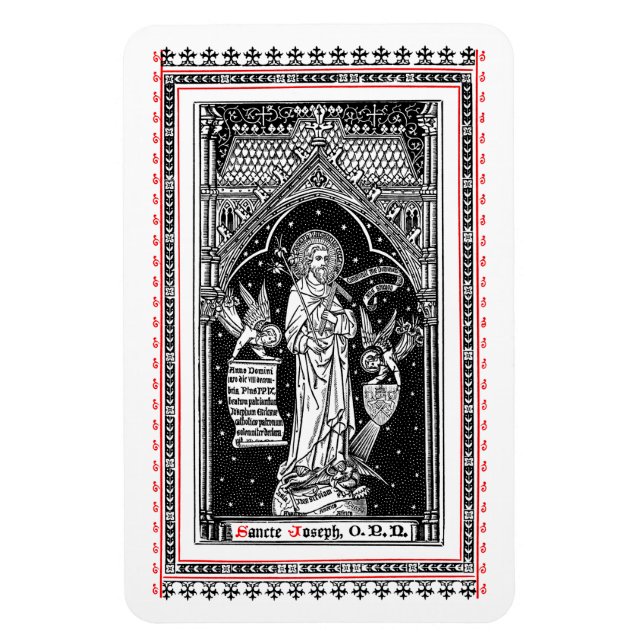 St. Joseph, Schirmherr der Kirche (DT 01) Magnet (Vertikal)