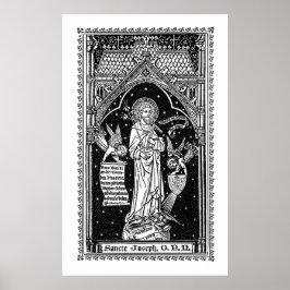 St. Joseph, Schirmherr der Kirche (DT 01) Poster