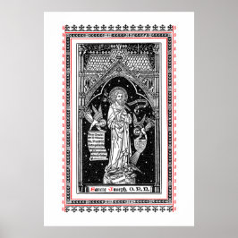 St. Joseph, Schirmherr der Kirche (DT 01) Poster