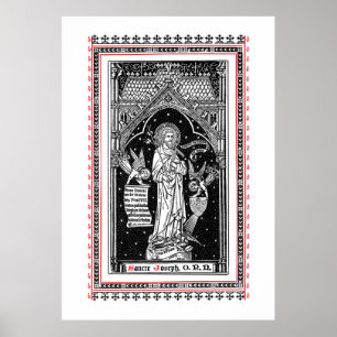 St. Joseph, Schirmherr der Kirche (DT 01) Poster