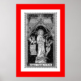 St. Joseph, Schirmherr der Kirche (DT 01) Poster