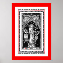 St. Joseph, Schirmherr der Kirche (DT 01) Poster