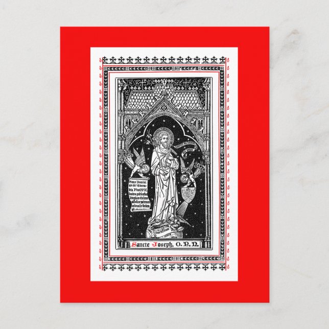 St. Joseph, Schirmherr der Kirche (DT 01) Postkart Postkarte (Vorderseite)