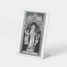 St. Joseph, Schirmherr der Kirche (DT 01) Sockelschild