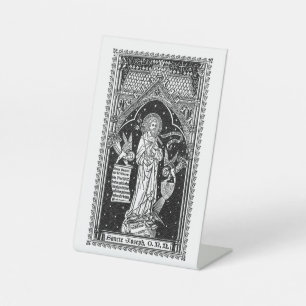 St. Joseph, Schirmherr der Kirche (DT 01) Sockelschild