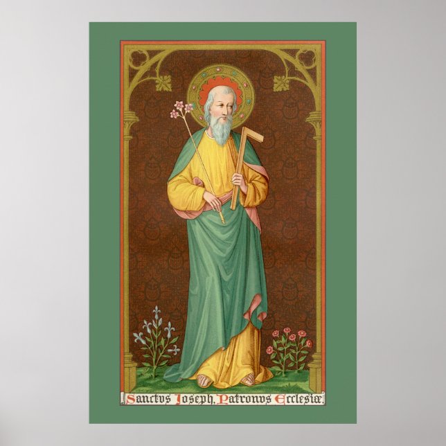 St. Joseph, Schirmherr der Kirche (SAU 35) Poster (Vorne)