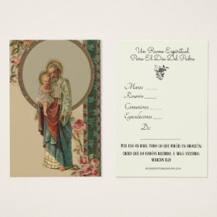 St. Joseph Spiritual Bouquet Spanische Heilige Kar