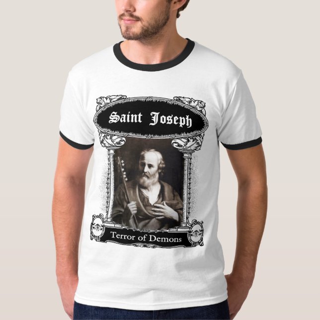 St Joseph, Terror der Dämonen T-Shirt (Vorderseite)