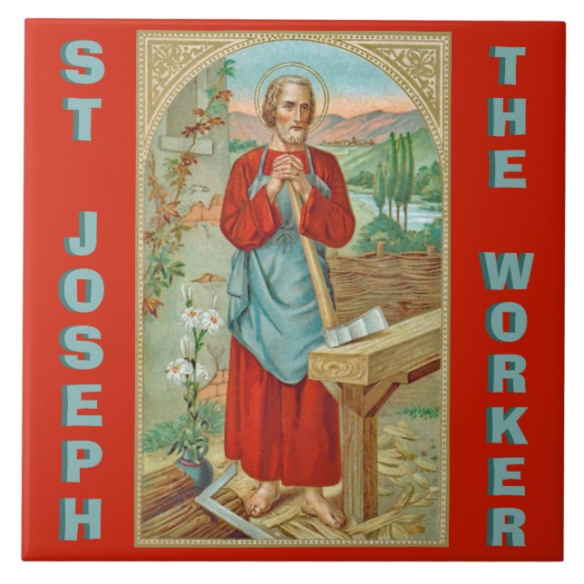 St. Joseph the Worker (BK 31) Fliese (Vorderseite)