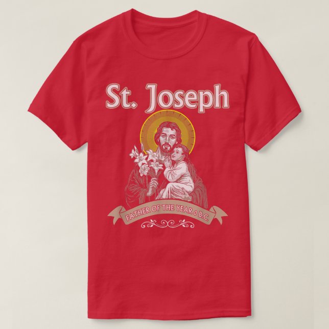 St Joseph TshirtSt. Vatertag T-Shirt (Design vorne)