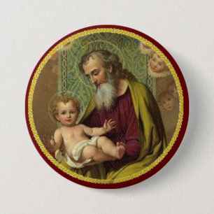 St Joseph u. Kind Jesus Button