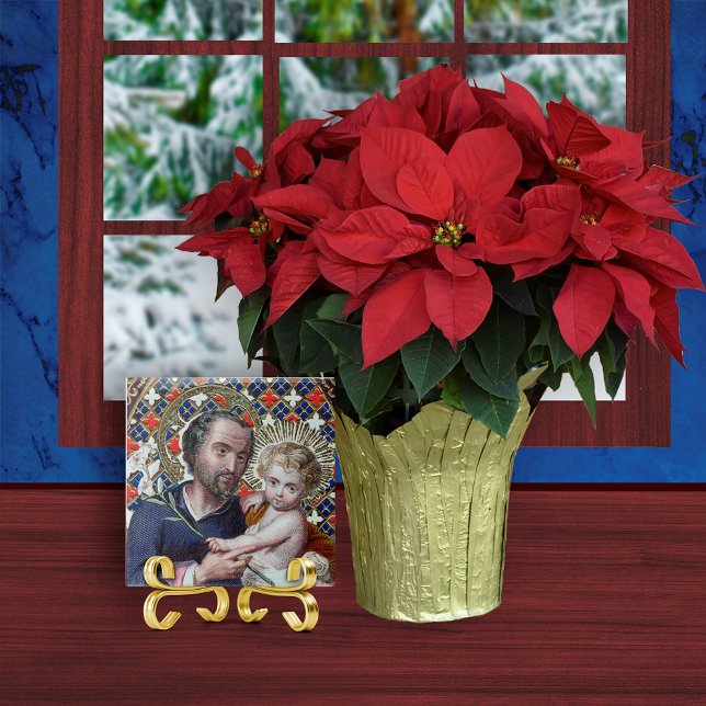 St. Joseph und das Christ Child (DPT 002) Fliese (Von Creator hochgeladen)