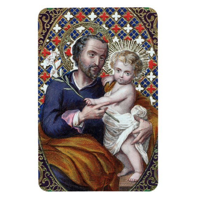 St. Joseph und das Christ Child (DPT 002) Magnet (Vertikal)