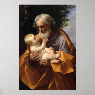 St Joseph und das Kind Jesus - Guido Reni Poster