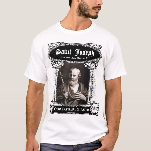St Joseph, unser Vater im Glauben T-Shirt (Vorderseite)
