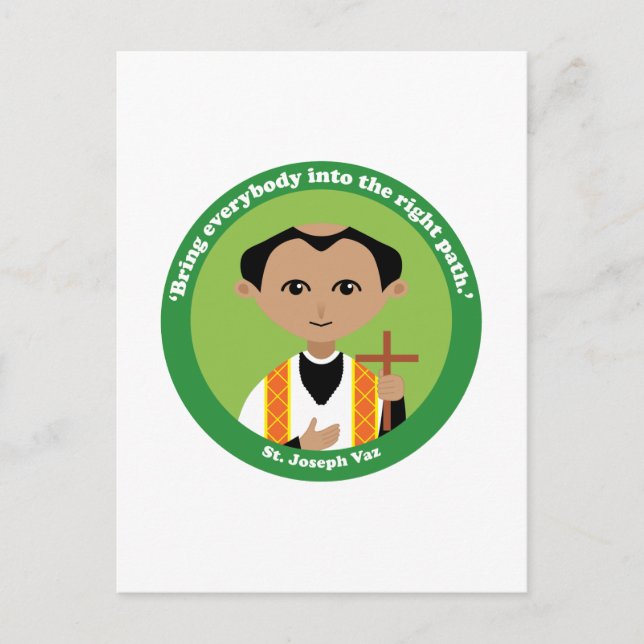 St. Joseph Vaz Postkarte (Vorderseite)