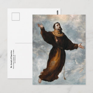 St. Joseph von Cupertino katholischer Schutzpatron Postkarte