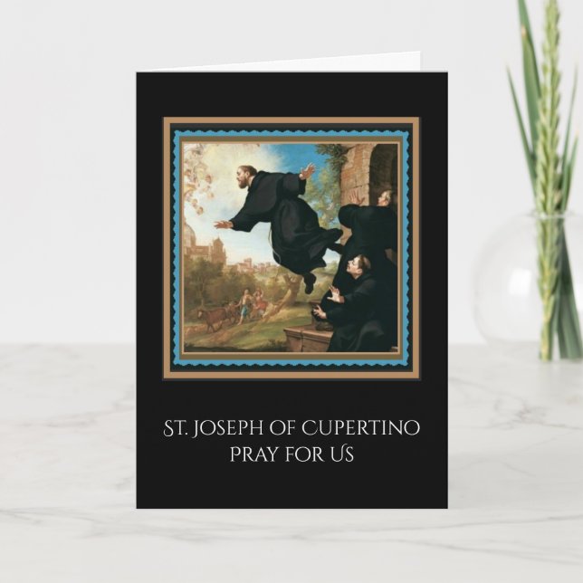 St. Joseph von Cupertino katholisches Gebet Karte (Vorderseite)