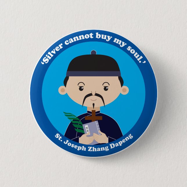 St. Joseph Zhang Dapeng Button (Vorderseite)
