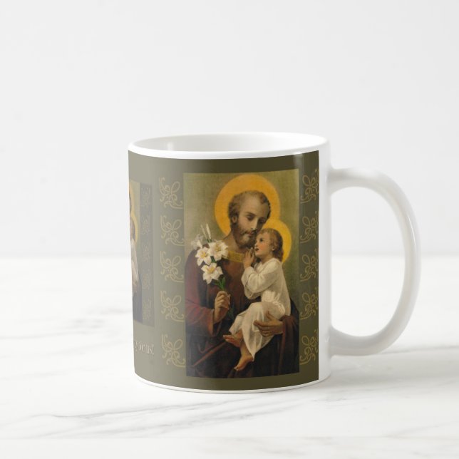 St- Josephbaby-Jesus-Lilie Kaffeetasse (Rechts)