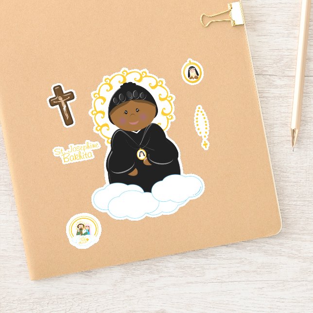 St. Josephine Bakhita Aufkleber (Notizbuch)