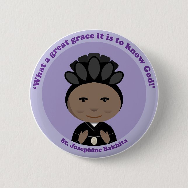 St. Josephine Bakhita Button (Vorderseite)