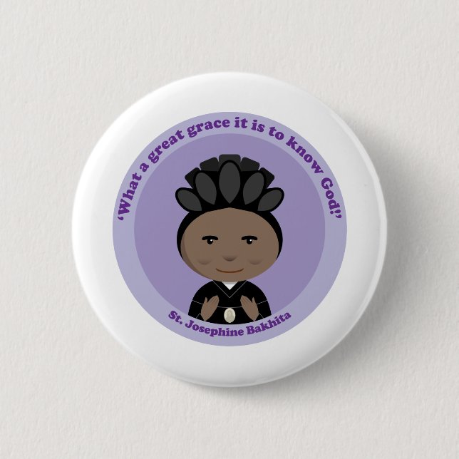 St. Josephine Bakhita Button (Vorderseite)