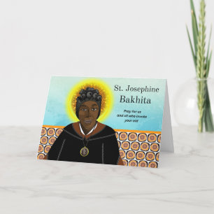 St Josephine Bakhita Festtag 8. Februar Karte