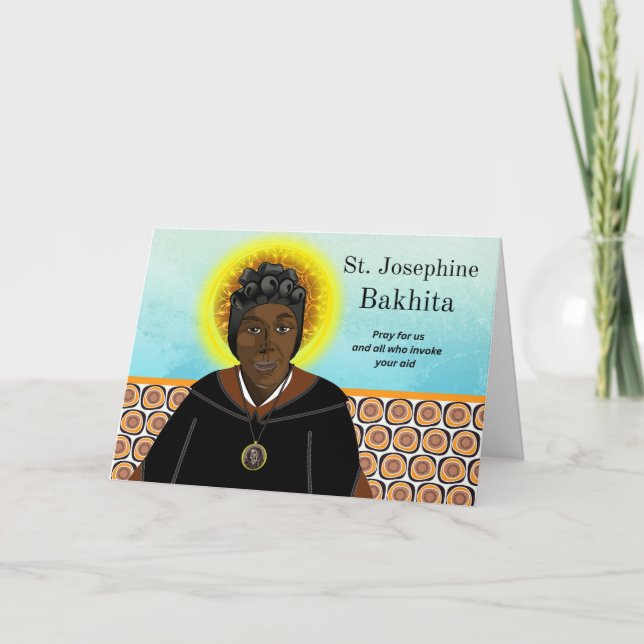 St Josephine Bakhita Festtag 8. Februar Karte (Vorderseite)