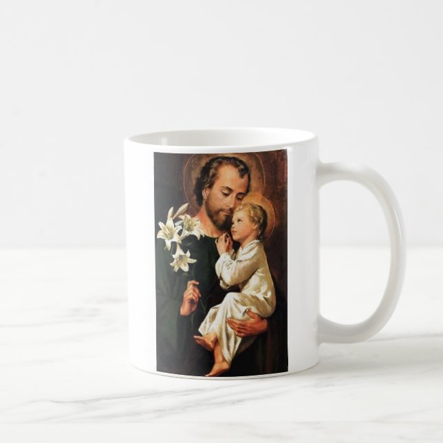 St- JosephTasse w/prayer auf Rückseite Kaffeetasse (Rechts)