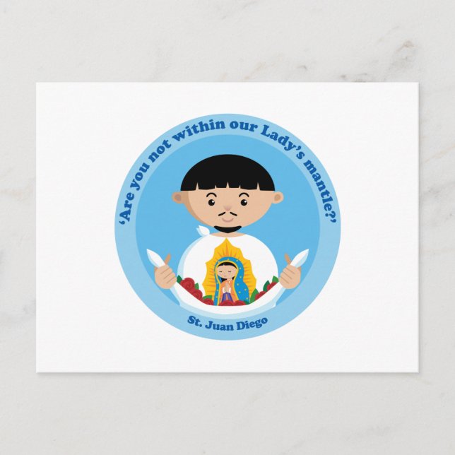 St. Juan Diego Postkarte (Vorderseite)