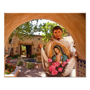 ST. JUAN DIEGO UND UNSER LADY OF GUADALUPE. FOTODRUCK