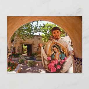 ST. JUAN DIEGO UND UNSER LADY OF GUADALUPE. POSTKARTE