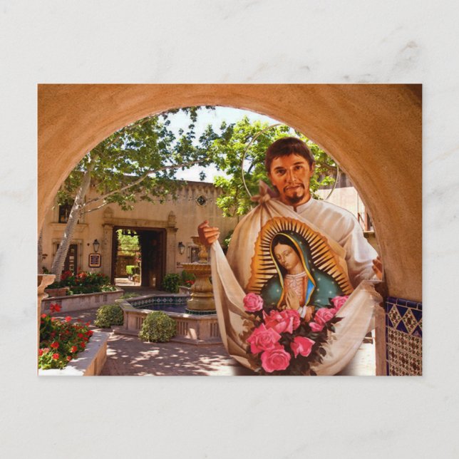 ST. JUAN DIEGO UND UNSER LADY OF GUADALUPE. POSTKARTE (Vorderseite)