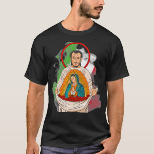 St Juan Diego y Virgen de Guadalupe  T-Shirt