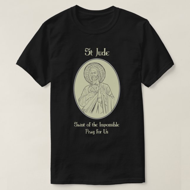 St Jude Beten für den katholischen Christlichen St T-Shirt (Design vorne)