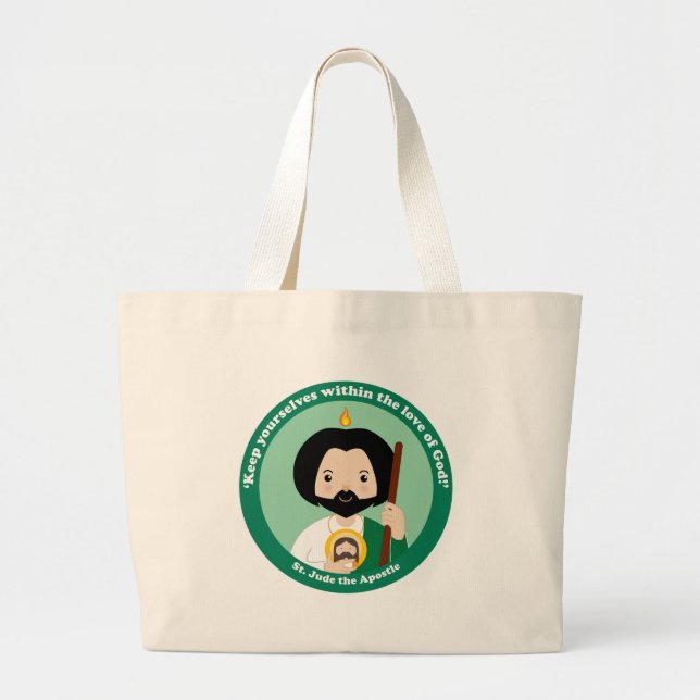 St. Jude der Apostel Jumbo Stoffbeutel (Vorne)