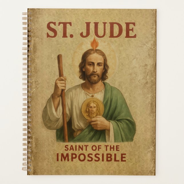 St. Jude katholischer Glaubensandachtsjournal & No Planer (Vorderseite)