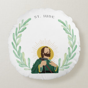 St. Jude Round Pillow Rundes Kissen