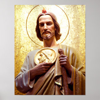 St. Jude Thaddeus, Schutzpatron des Unmöglichen. Poster